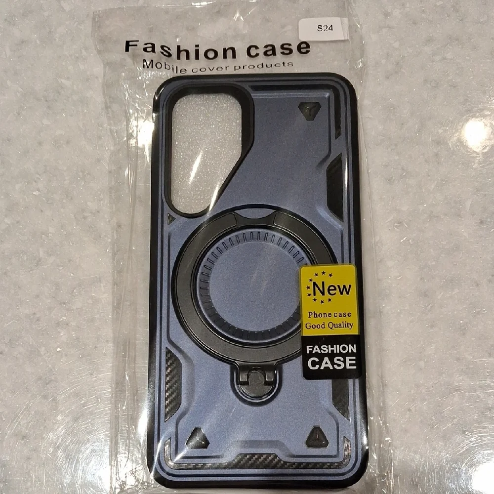 360° Spin Magnetic Case for Samsung Galaxy S24 - Black